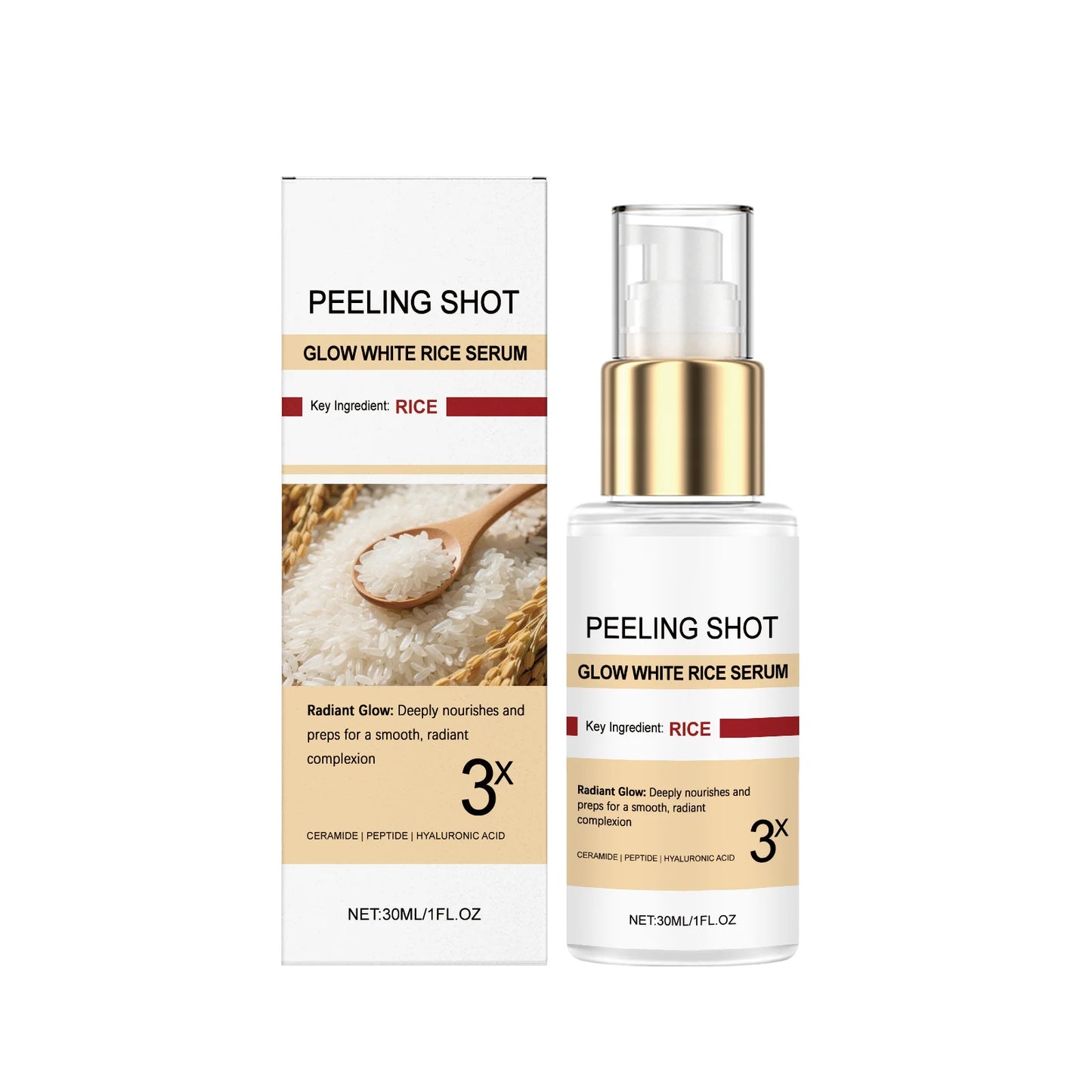 Peel Shot Glow Rice Serum Soft Exfoliating Face Dead Skin