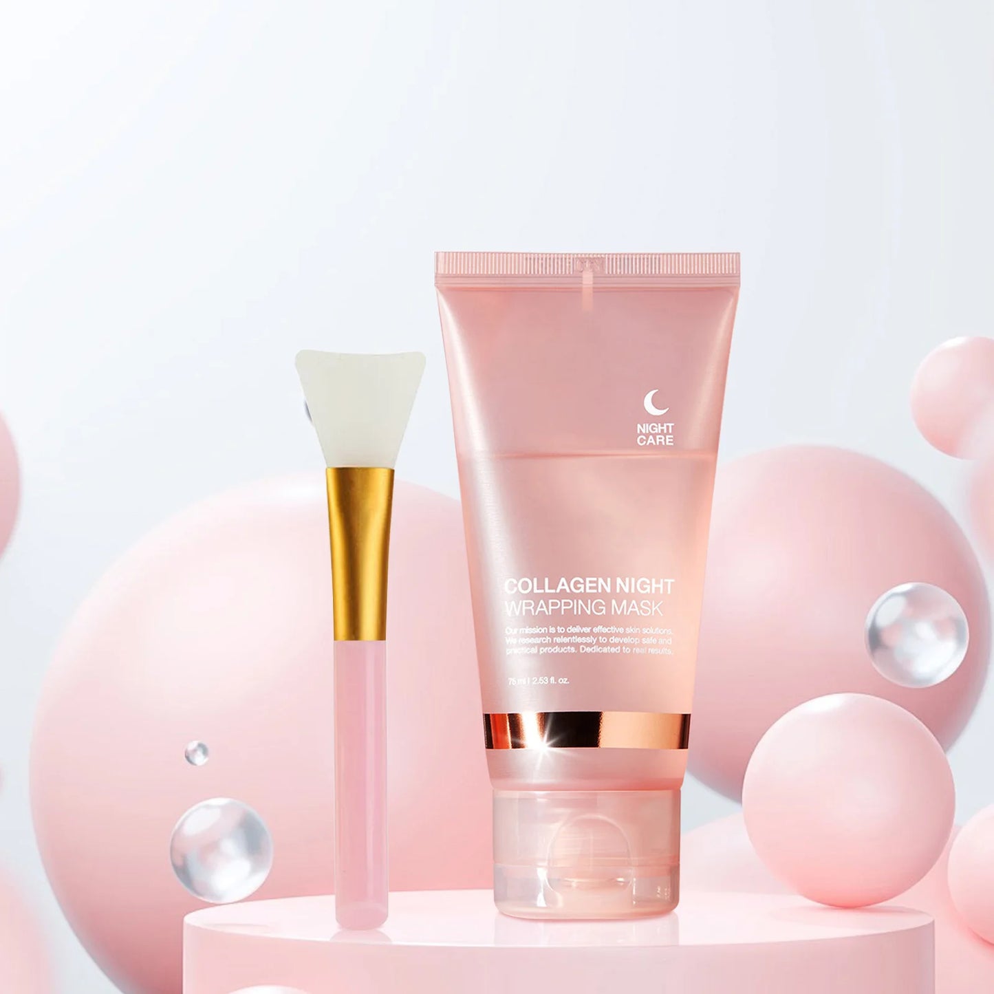 Collagen Overnight Wrapping Mask 75ml for 8H Intensive Repair, Anti-Aging & Firming Treatment with Intense Hydration