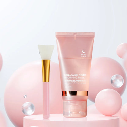 Collagen Overnight Wrapping Mask 75ml for 8H Intensive Repair, Anti-Aging & Firming Treatment with Intense Hydration