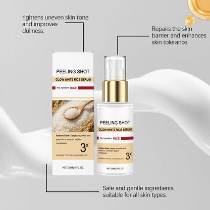 Peel Shot Glow Rice Serum Soft Exfoliating Face Dead Skin