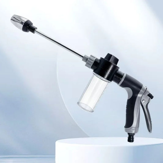 Portable High-Pressure Water Gun Adjustable Metal Cleaning Car Wash Machine Garden Watering Hose Nozzle Sprinkler Foam Water Gun