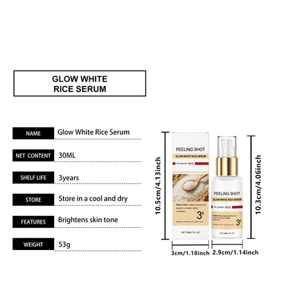 Peel Shot Glow Rice Serum Soft Exfoliating Face Dead Skin